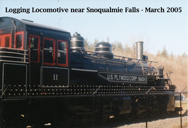 Logging Locomotive near
            Seattle