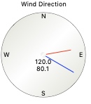 Wind direction gauge