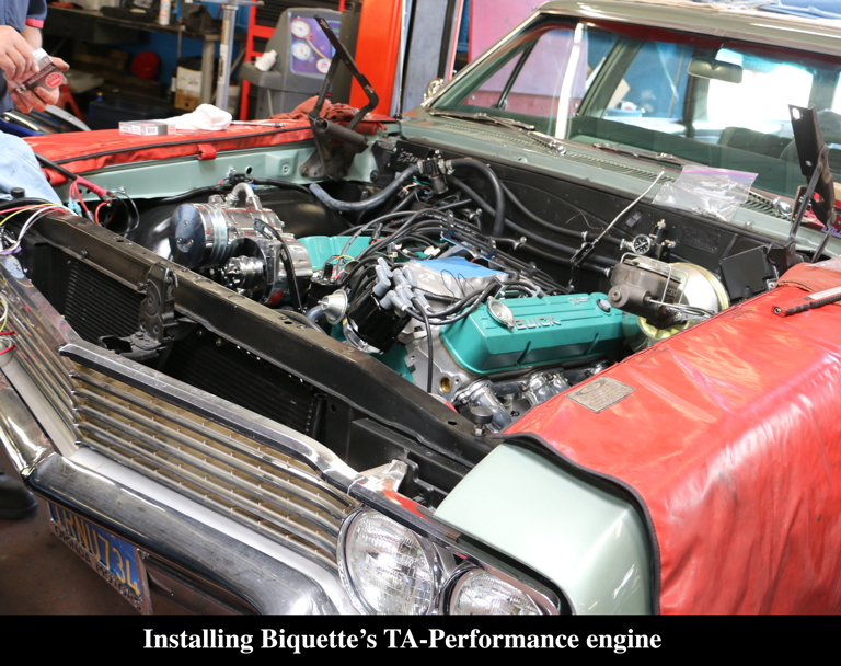 Installing Biquette's engine in 2015