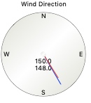 Wind direction gauge